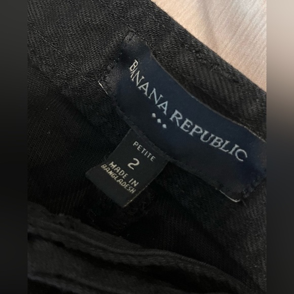 Banana Republic Cargo Pants Jeans Womens Tapered Utility Denim Pockets Belted - Picture 7 of 8